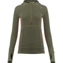 Best - Women's Warmwool Hoodsweater with Zip - Merinohoodie Hochtourenbekleidung|Skibekleidung