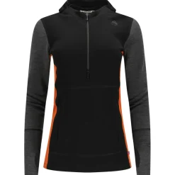 Best - Women's Warmwool Hoodsweater with Zip - Merinohoodie Hochtourenbekleidung|Skibekleidung