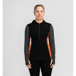 Best - Women's Warmwool Hoodsweater with Zip - Merinohoodie Hochtourenbekleidung|Skibekleidung