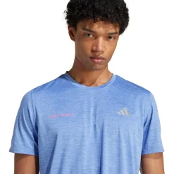 adidas - Own The Run Melange T-Shirt - Laufshirt