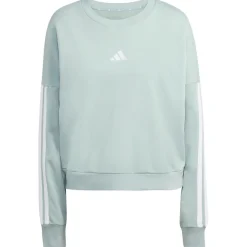 adidas - Women's 3-Stripes French-Terry Sweatshirt - Pullover