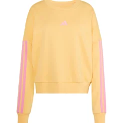 adidas - Women's 3-Stripes French-Terry Sweatshirt - Pullover