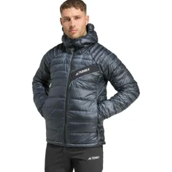 Sale - Terrex Techrock Climawarm+ Down Hooded - Daunenjacke Wanderbekleidung|Daunenjacken