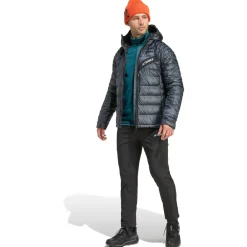 Sale - Terrex Techrock Climawarm+ Down Hooded - Daunenjacke Wanderbekleidung|Daunenjacken