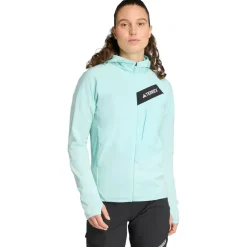 adidas Terrex - Women's Terrex Techrock CW+ Wind Hooded - Fleecejacke^ Jacken|Wanderbekleidung