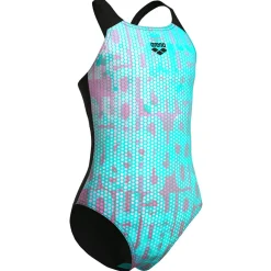 - Girl's Multi Colours Swimsuit V Back - Badeanzug><noscript><img width=