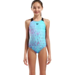 - Girl's Multi Colours Swimsuit V Back - Badeanzug><noscript><img width=