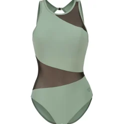 Online - Women's Mesh Angle Swimsuit Vent Back B - Badeanzug Bademode