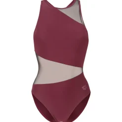 Online - Women's Mesh Angle Swimsuit Vent Back B - Badeanzug Bademode