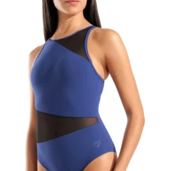 Online - Women's Mesh Angle Swimsuit Vent Back B - Badeanzug Bademode