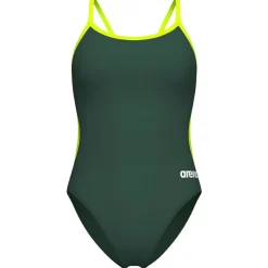 New - Women's Swimsuit Lace Back Solid - Badeanzug Bademode