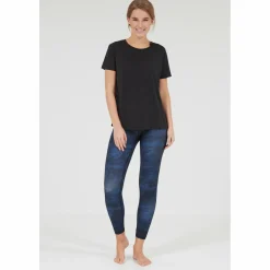 Hot - Women's Lizzy Slub Tee - Funktionsshirt Yogabekleidung|Fitnessbekleidung