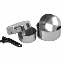 Online - Biwak Edelstahl 2 - Topf-Set Trekkingausrüstung|Outdoor-Küche