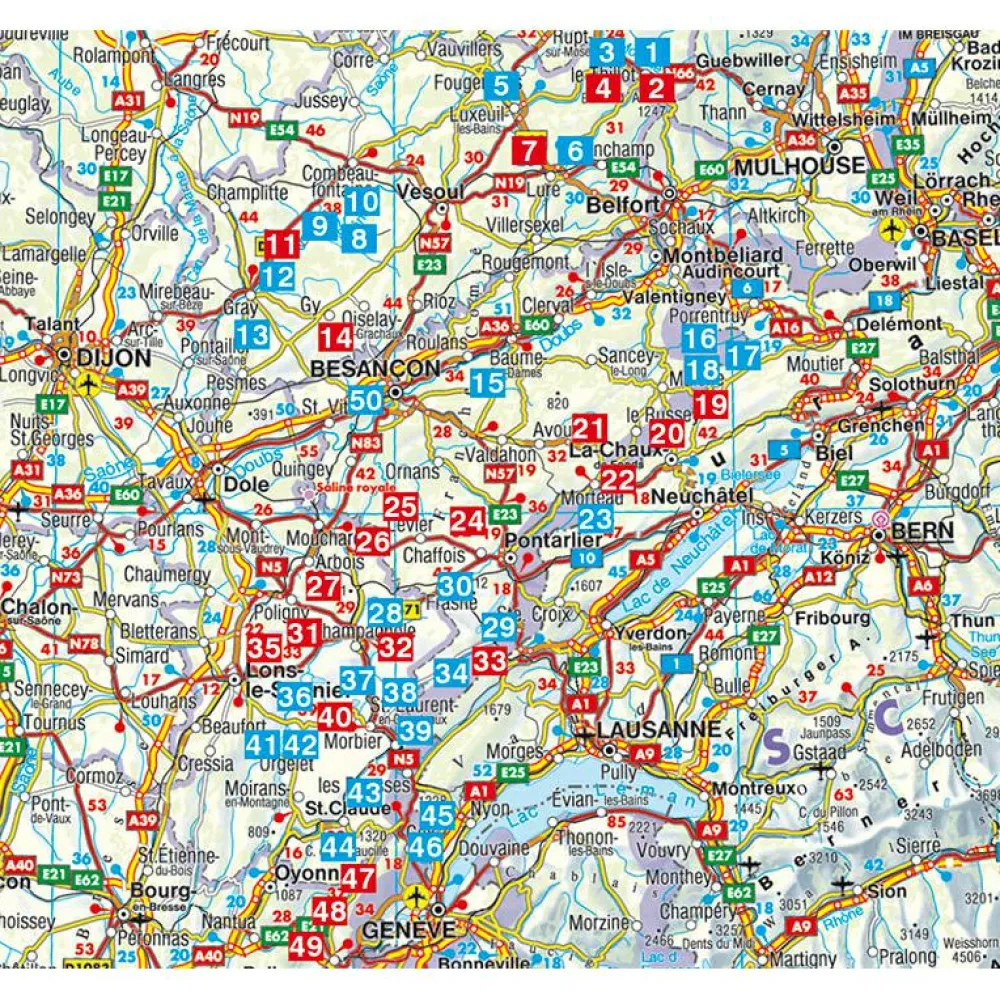 - Französischer Jura - Franche Comté - Wanderführer>Bergverlag Rother Discount