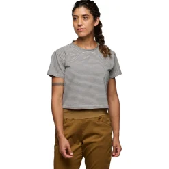Black Diamond - Women's BD Stripe Crop S/S Tee - T-Shirt^ Kletterbekleidung|T-Shirts
