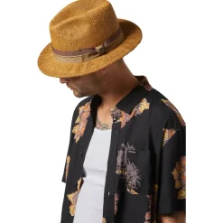 - Roma Straw Fedora - Hut><noscript><img width=