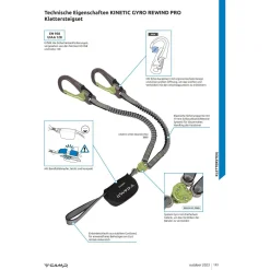 C.A.M.P. - Kinetic Gyro Rewind Pro - Klettersteigset^ Klettersteigsets