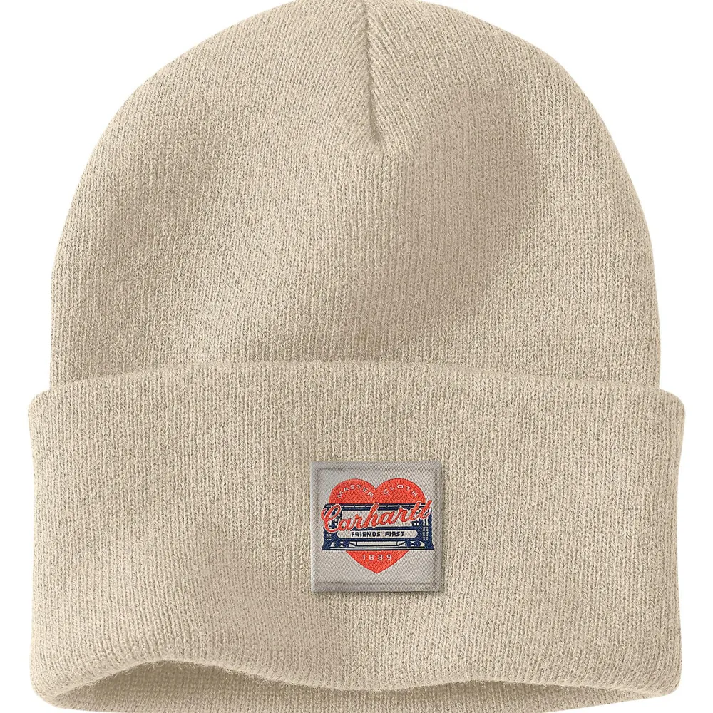 Outlet - Women's Knit Heart Patch Beanie - Mütze Alltagsbekleidung|Kopfbedeckungen