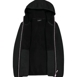 Kinder CMP - Girl's Jacket Fix Hood Bonded Knitted w. Fur - Fleecejacke