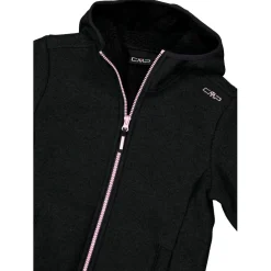 Kinder CMP - Girl's Jacket Fix Hood Bonded Knitted w. Fur - Fleecejacke
