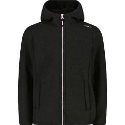 Kinder CMP - Girl's Jacket Fix Hood Bonded Knitted w. Fur - Fleecejacke