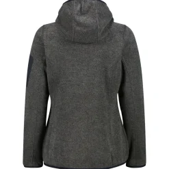 CMP - Women's Jacket Fix Hood Jacquard Knitted Stripes - Fleecejacke