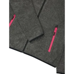 CMP - Women's Jacket Fix Hood Jacquard Knitted Stripes - Fleecejacke