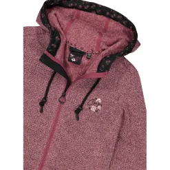 - Women's Jacket Fix Hood Jacquard Knitted 35H1656 - Fleecejacke><noscript><img width=