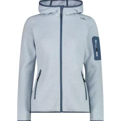 CMP - Women's Jacket Fix Hood Jacquard Knitted 3H19826 - Fleecejacke