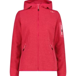 CMP - Women's Jacket Fix Hood Jacquard Knitted 3H19826 - Fleecejacke