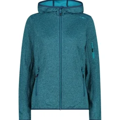 CMP - Women's Jacket Fix Hood Knitted + Mesh - Fleecejacke^ Trekkingbekleidung|Jacken