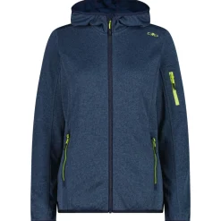 CMP - Women's Jacket Fix Hood Knitted + Mesh - Fleecejacke^ Trekkingbekleidung|Jacken