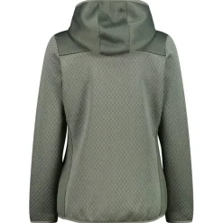 - Women's Jacquard Knit Jacket Fix Hood - Fleecejacke>CMP New