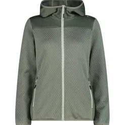 - Women's Jacquard Knit Jacket Fix Hood - Fleecejacke><noscript><img width=