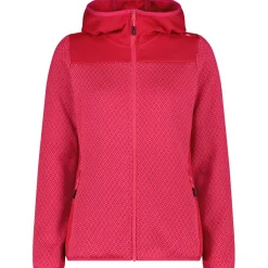 - Women's Jacquard Knit Jacket Fix Hood - Fleecejacke><noscript><img width=
