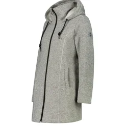 - Women's Parka Fix Hood Bonded Knitted w. Fur - Fleecejacke><noscript><img width=