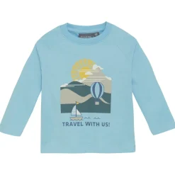 - Baby T-Shirt with Chestprint L/S - Longsleeve>Color Kids New