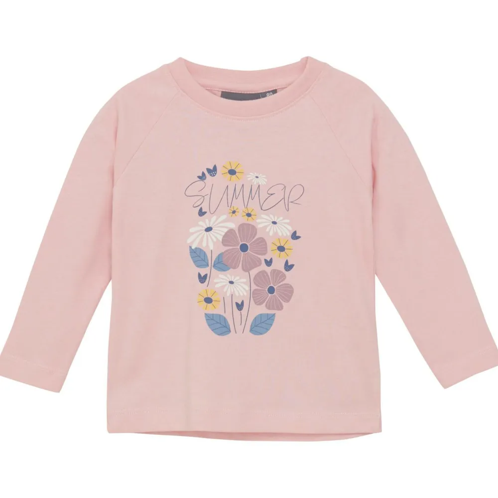 - Baby T-Shirt with Chestprint L/S - Longsleeve>Color Kids New