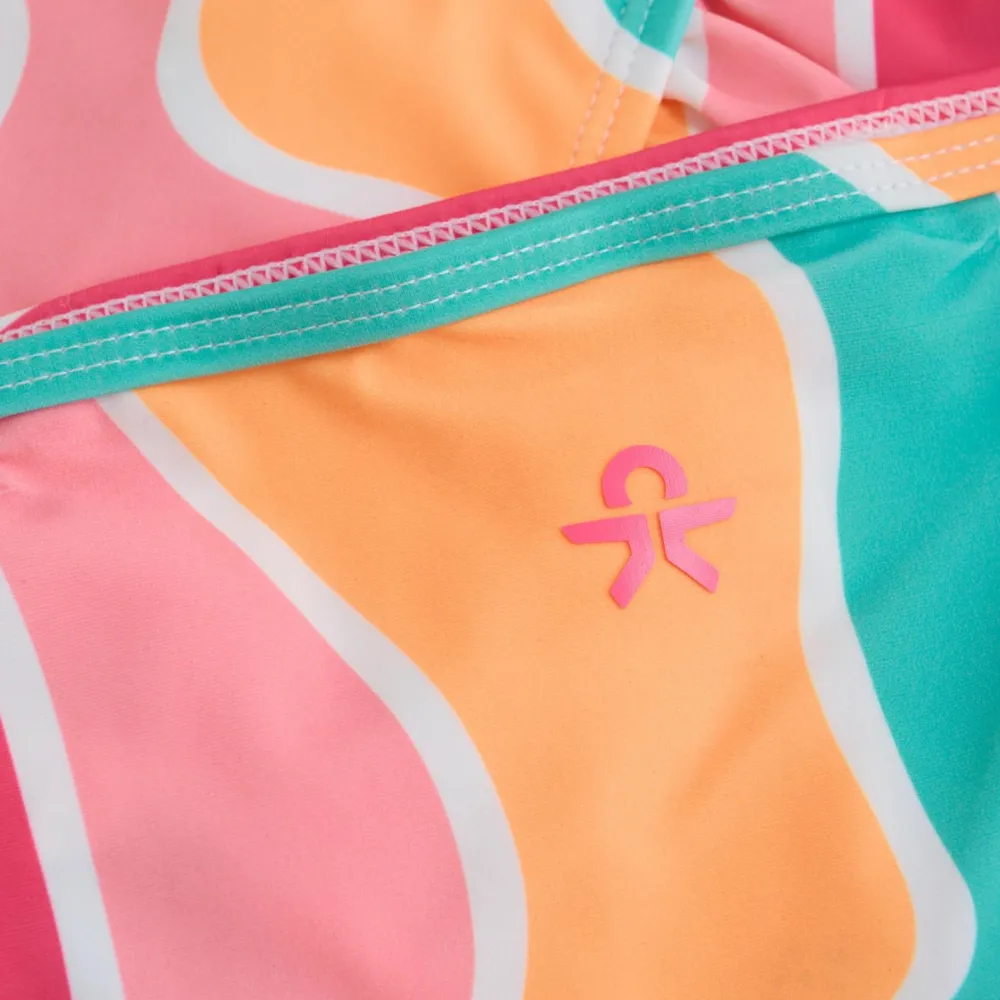 Color Kids - Kid's Bikini with Frills AOP - Bikini