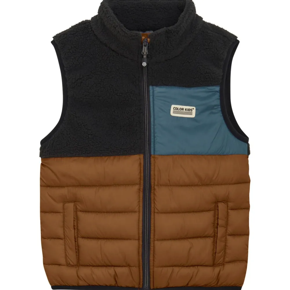 Outlet - Kid's Fleece Waistcoat With Quilt - Fleeceweste Kinder Westen|Alltagsbekleidung