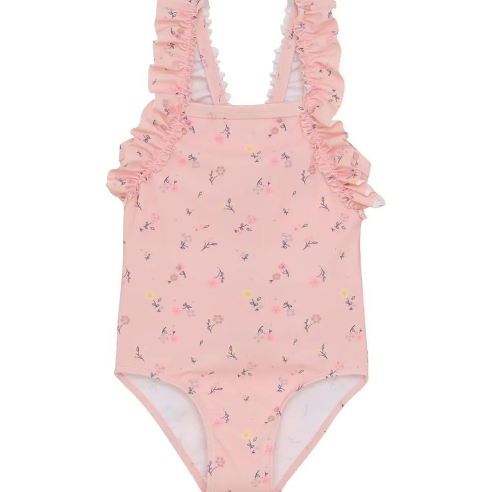 Color Kids - Kid's Swimsuit with Frills AOP - Badeanzug^ Bademode
