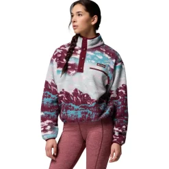 Columbia - Women's Helvetia II Printed Cropped Half Snap - Fleecepullover^ Trekkingbekleidung|Alltagsbekleidung