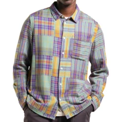 - Shirt Rute Flannel Patchwork - Hemd><noscript><img width=