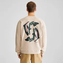 DEDICATED - Sweatshirt Malmoe Cut Out Trout - Pullover