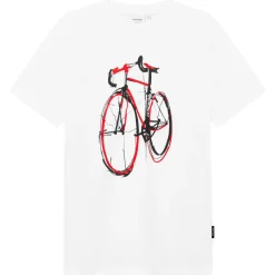 DEDICATED - T-Shirt Stockholm Red Strokes Bike - T-Shirt