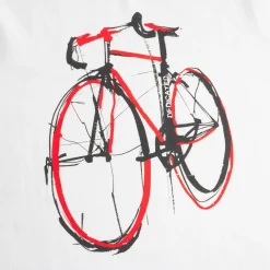 DEDICATED - T-Shirt Stockholm Red Strokes Bike - T-Shirt