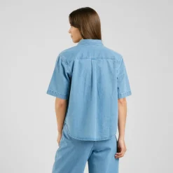 DEDICATED - Women's Shirt Stensvik Denim - Bluse