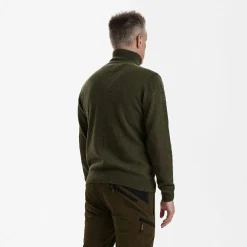 Deerhunter - Sheffield Knit with Zip Neck - Wollpullover