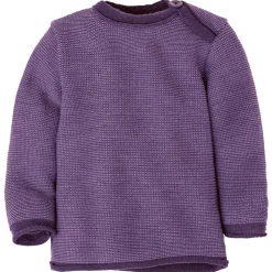 New - Kid's Melange-Pullover - Merinopullover Kinder Merinounterwäsche|Unterwäsche
