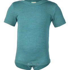 Kinder Engel - Baby-Body Kurzarm mit Druckknöpfen an den Schulter - Merinounterwäsche